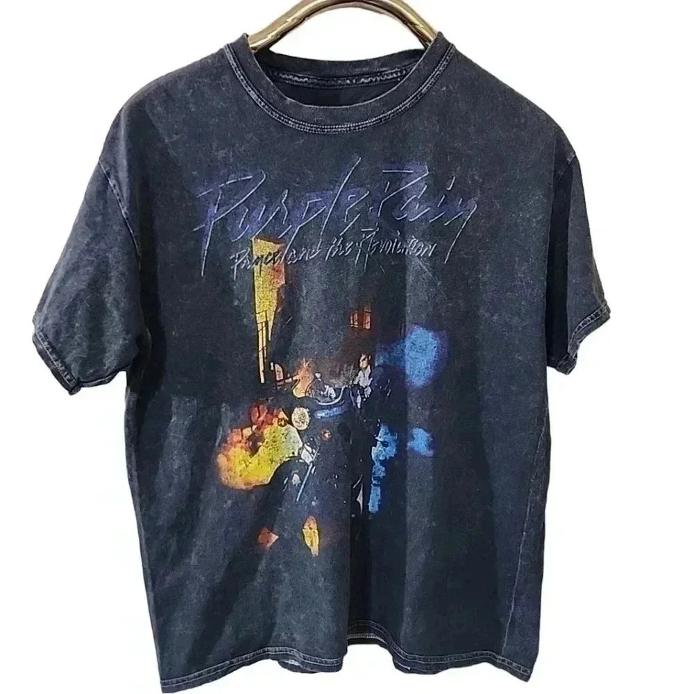 PRINCE " Purple Rain" Faded tee. Size Medium
